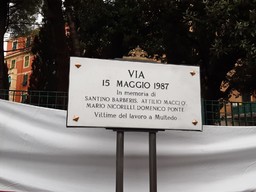 Intitolazione Via 15 Maggio 1987-Targa.jpg - {Intitolazione Via 15 Maggio 1987-Targa.jpg} - [74302]